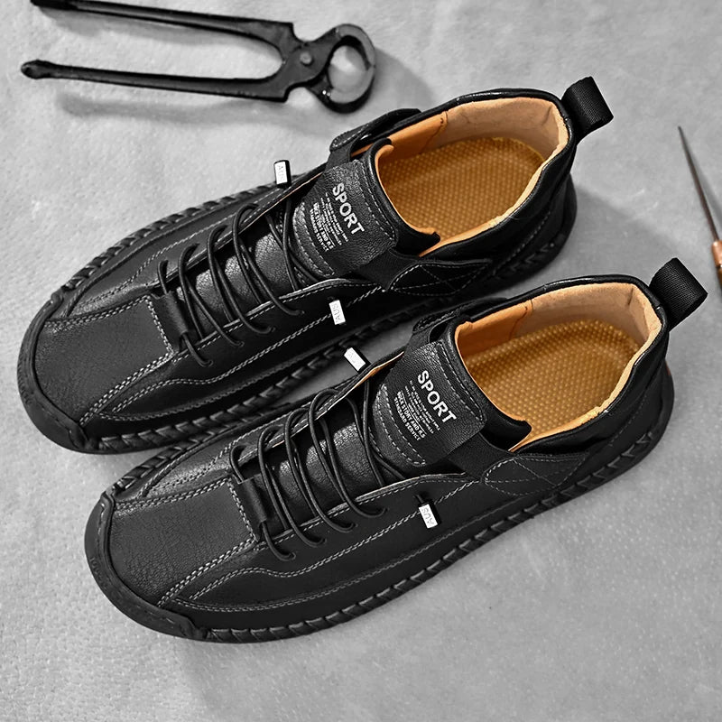 Urban Leather Slip-On Sneakers