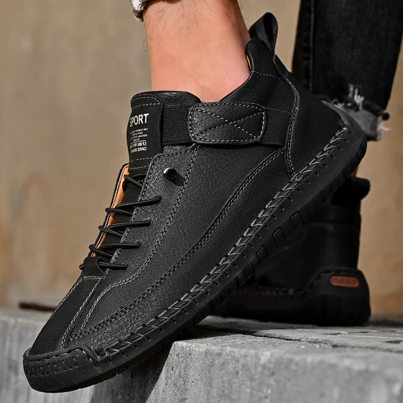 Urban Leather Slip-On Sneakers