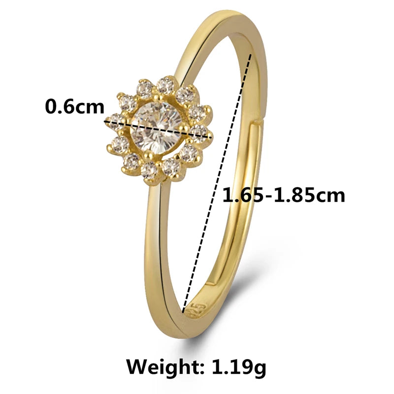 Gold Sunflower Ring