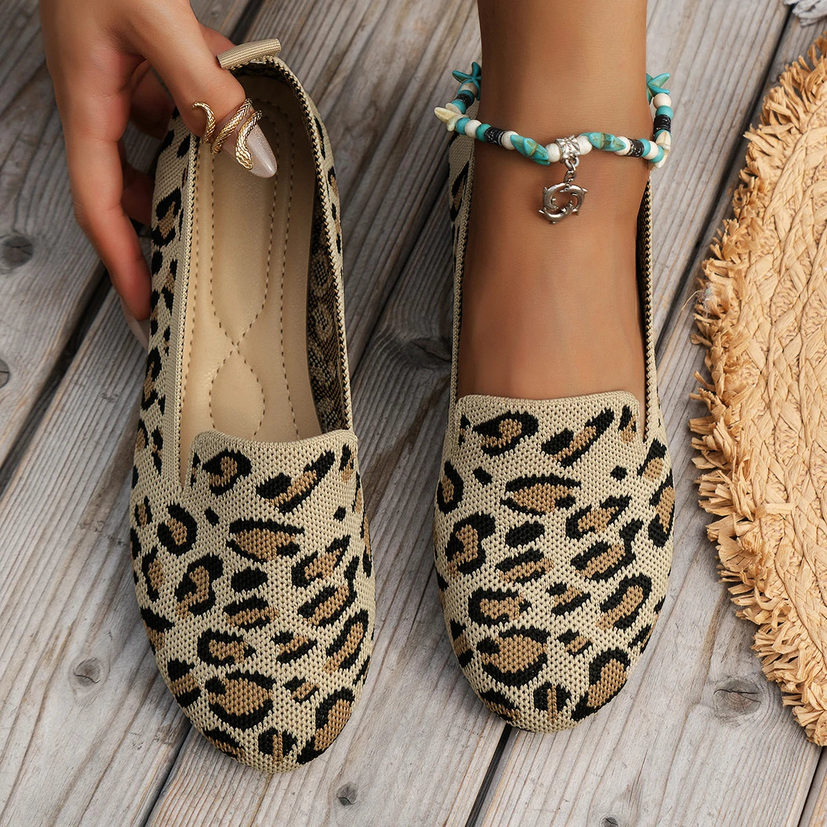 Wild Elegance Leopard Flats