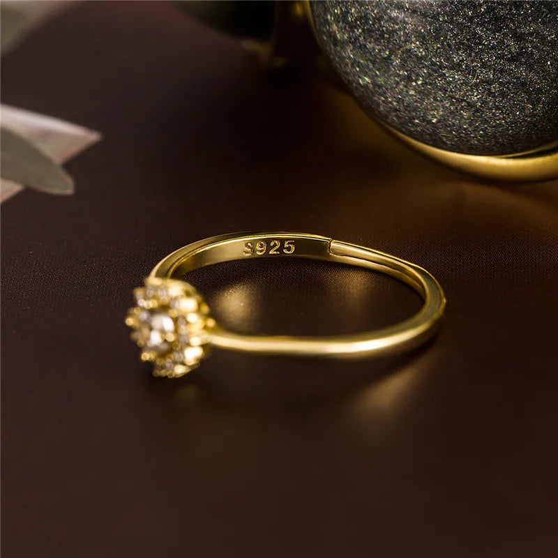 Gold Sunflower Ring